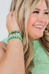Shades of Green Beaded Bracelet Set