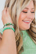 Shades of Green Beaded Bracelet Set