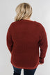 First Look Thick Knit Sweater- Deep Brick