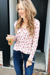 Blossoming Beauty 3-Button Henley Top - Ivory