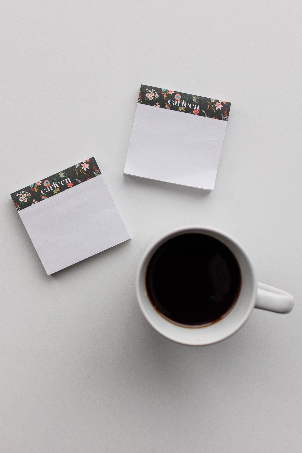 2-Pack Sticky Note Pads - Floral Print