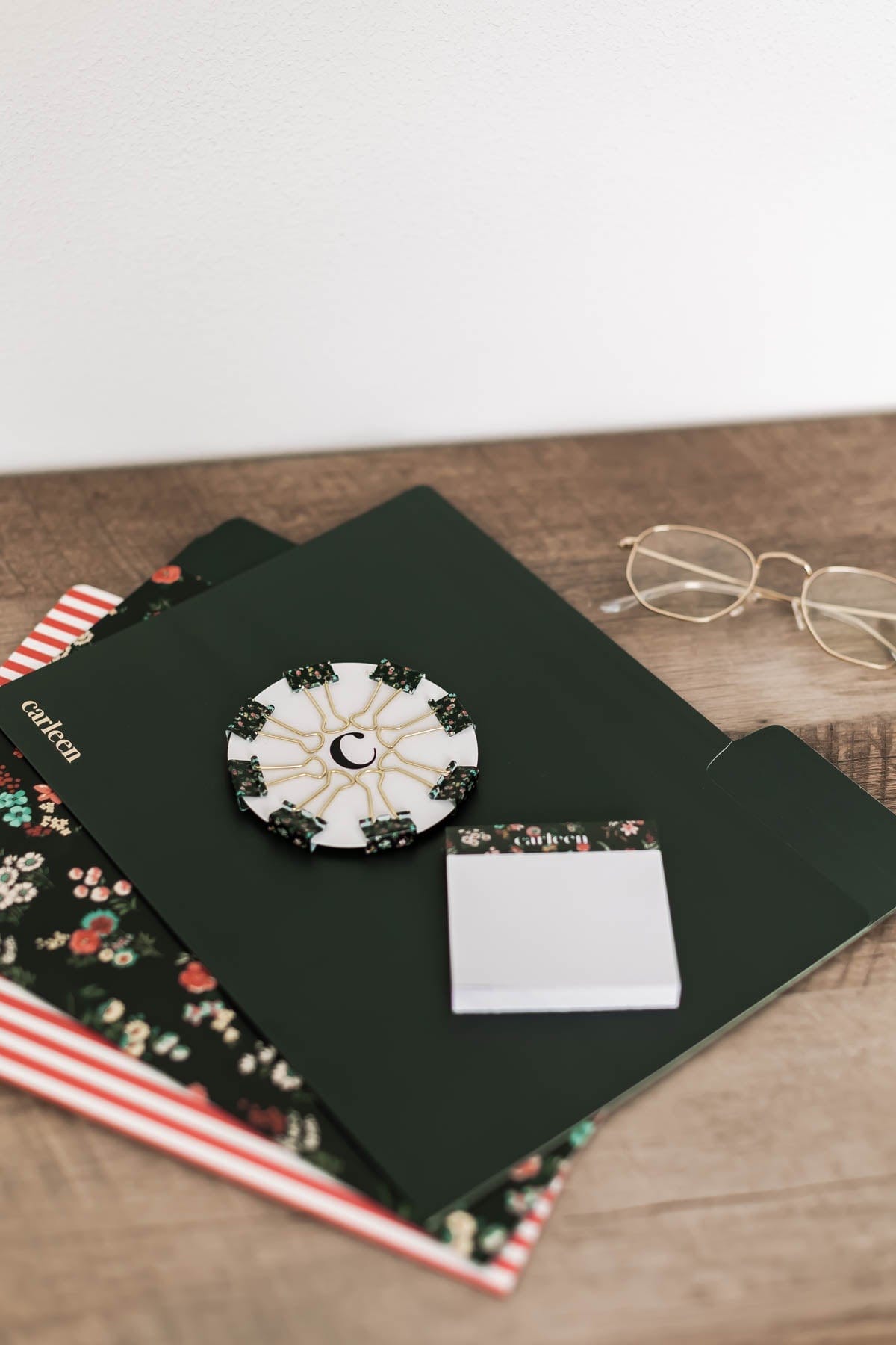 Decorative Binder Clip Pack - Floral Print