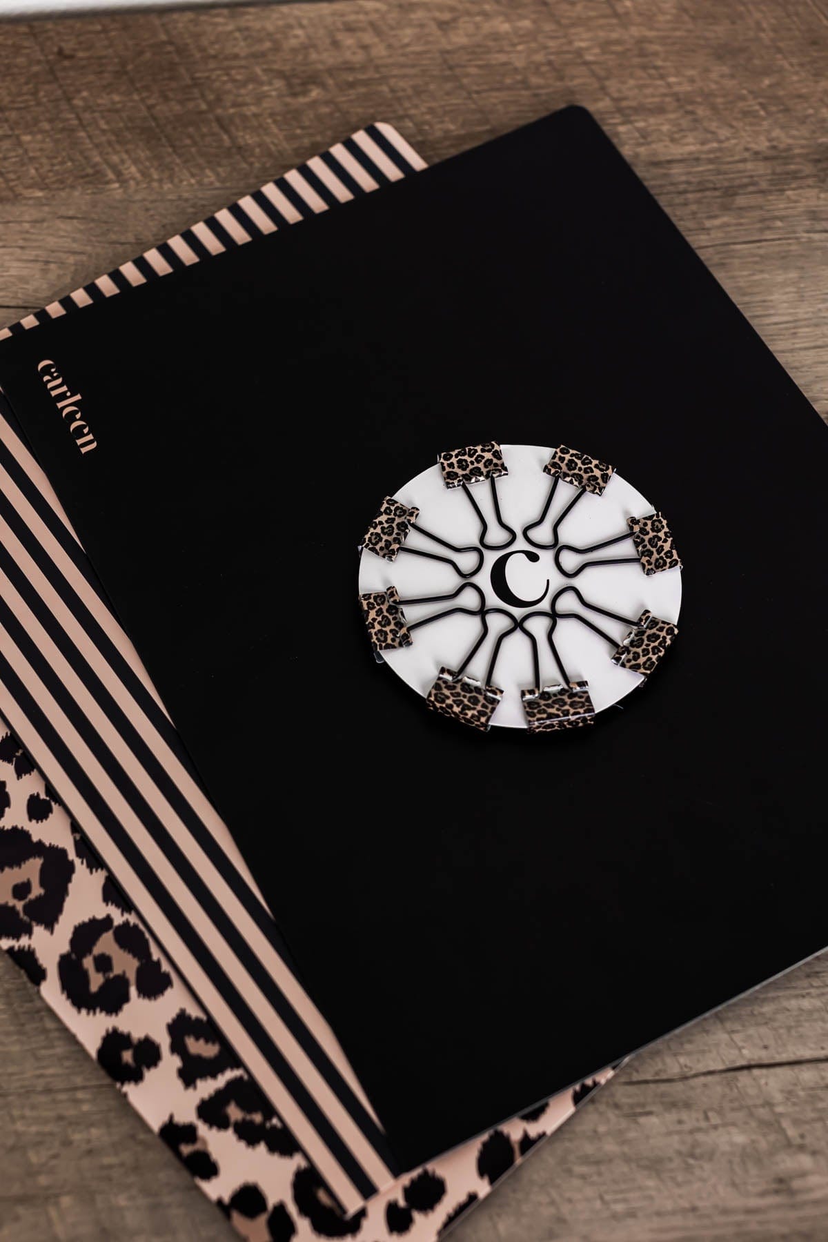 Decorative Binder Clip Pack - Leopard Print