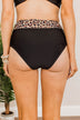 Ready For Sunshine High-Rise Swim Bottoms- Black & Leopard
