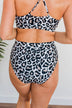Going On A Retreat Mid-Rise Swim Bottoms- Leopard