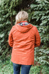 Flannel Lined Hood Utility Jacket -Rust