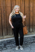 Day To Day Sleeveless Jumpsuit- Black