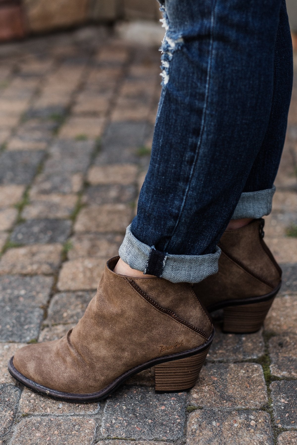 Blowfish Liberty Booties- Taupe