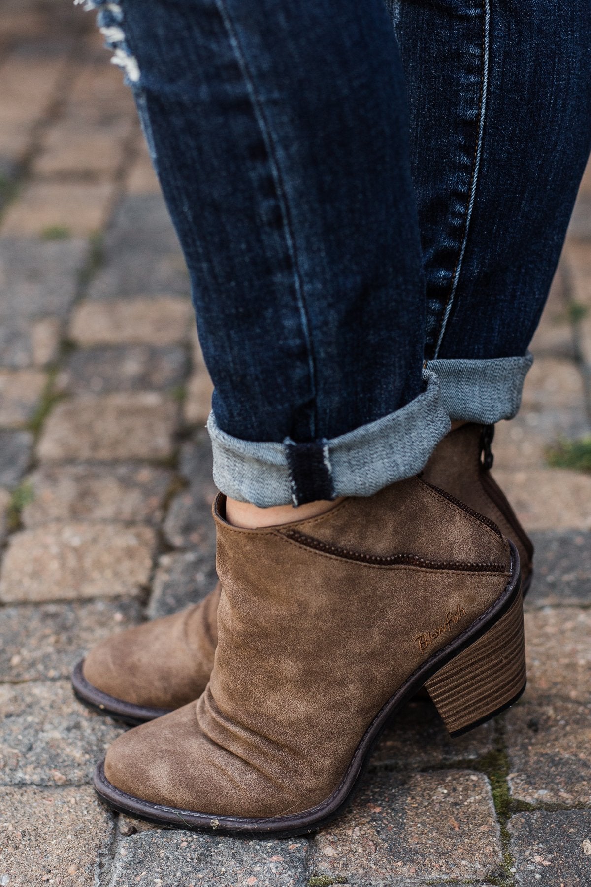 Blowfish Liberty Booties- Taupe