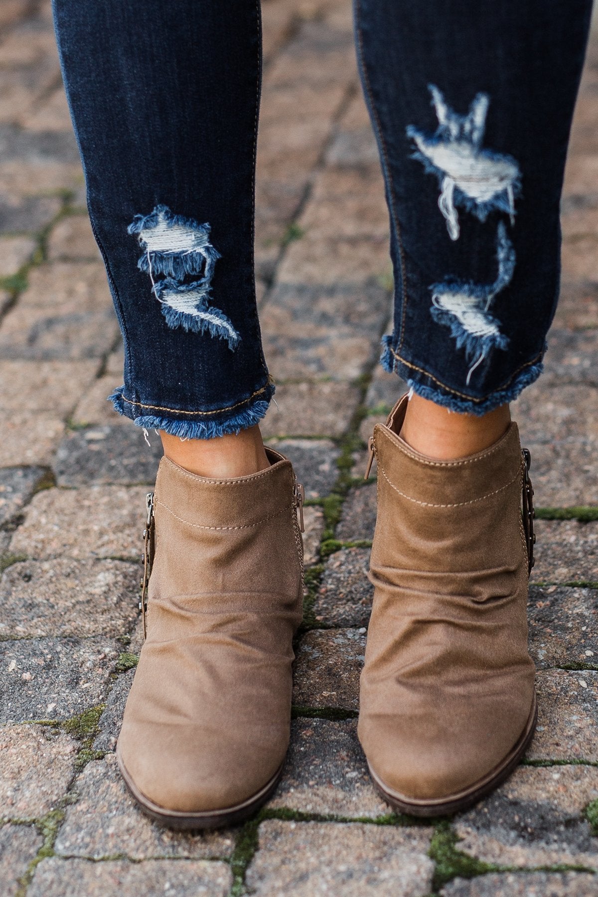 Rampage Wallace Booties- Taupe
