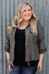 One Thing Right Lightweight Zip Up Jacket- Olive