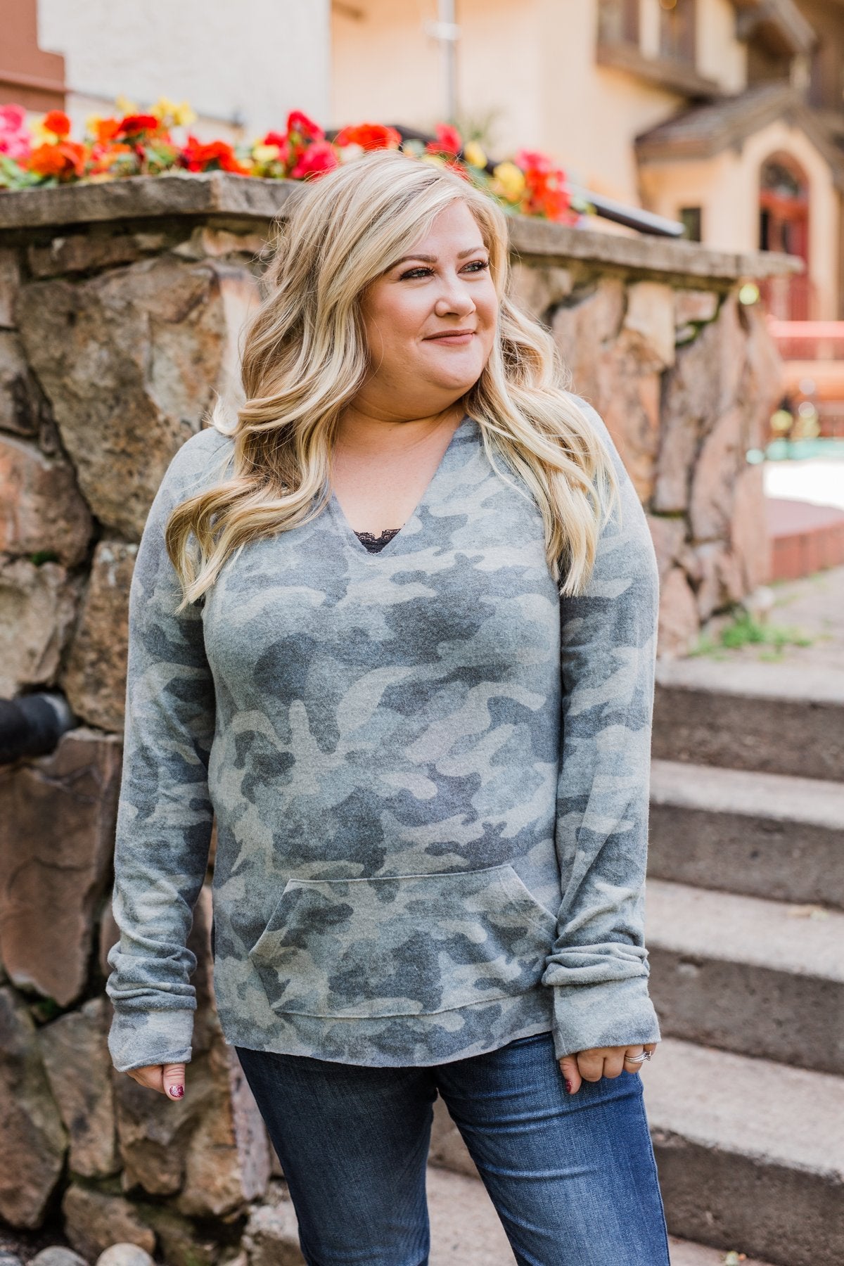 Cozy On The Couch Hoodie- Camo