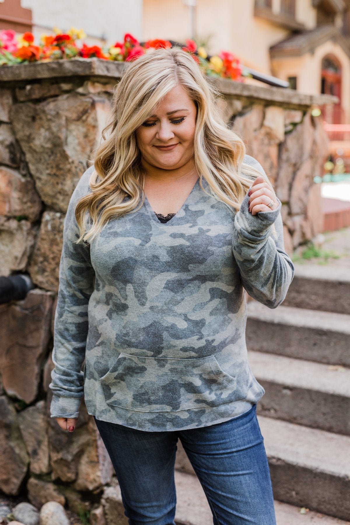 Cozy On The Couch Hoodie- Camo