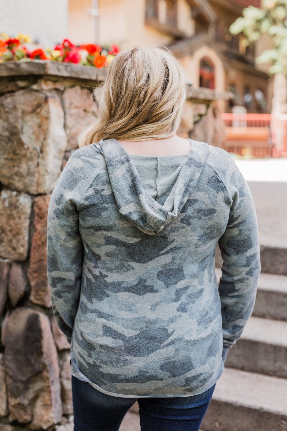 Cozy On The Couch Hoodie- Camo