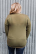 Cozy & Warm 4 Button Henley Top- Olive
