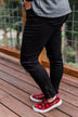 Kan Can Skinny Jeans- Black Side Ankle Zipper