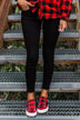 Kan Can Skinny Jeans- Black Side Ankle Zipper