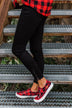 Kan Can Skinny Jeans- Black Side Ankle Zipper