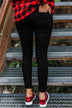Kan Can Skinny Jeans- Black Side Ankle Zipper