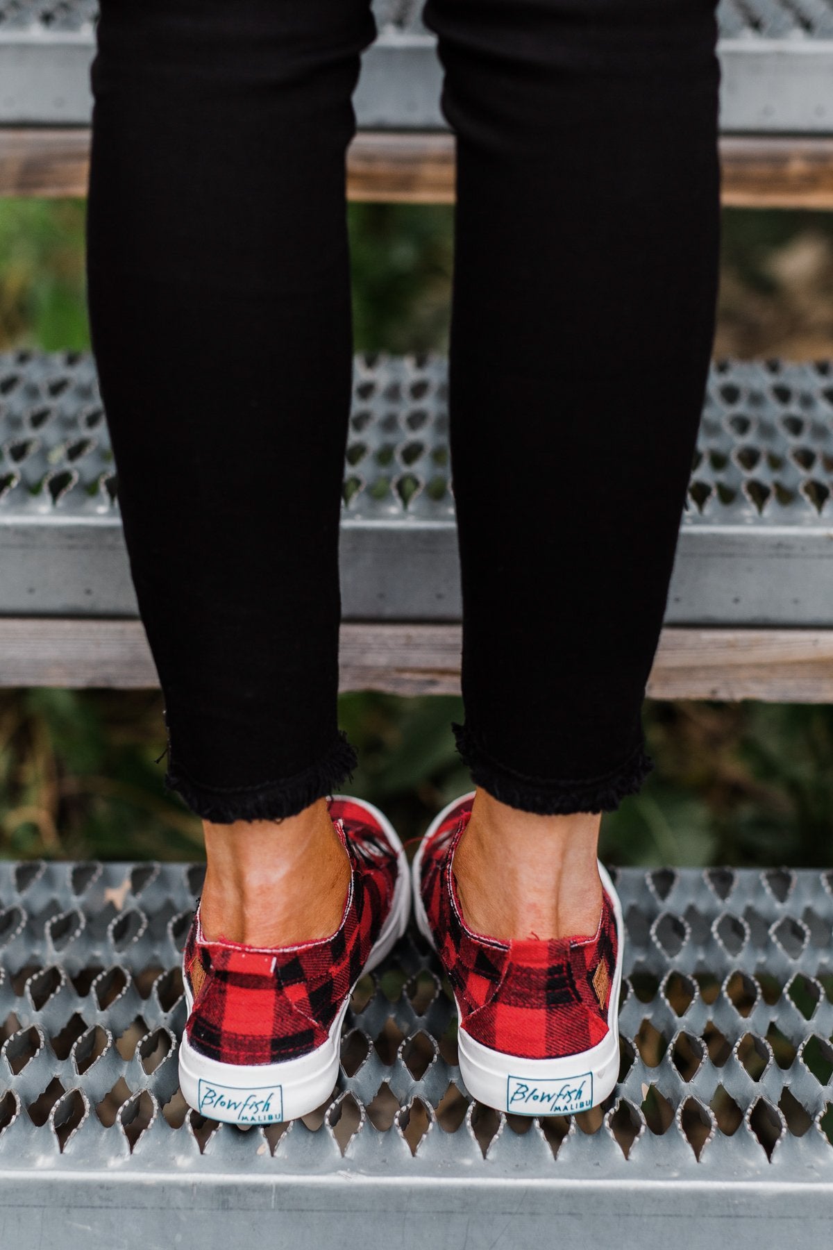 Blowfish plaid shoes top