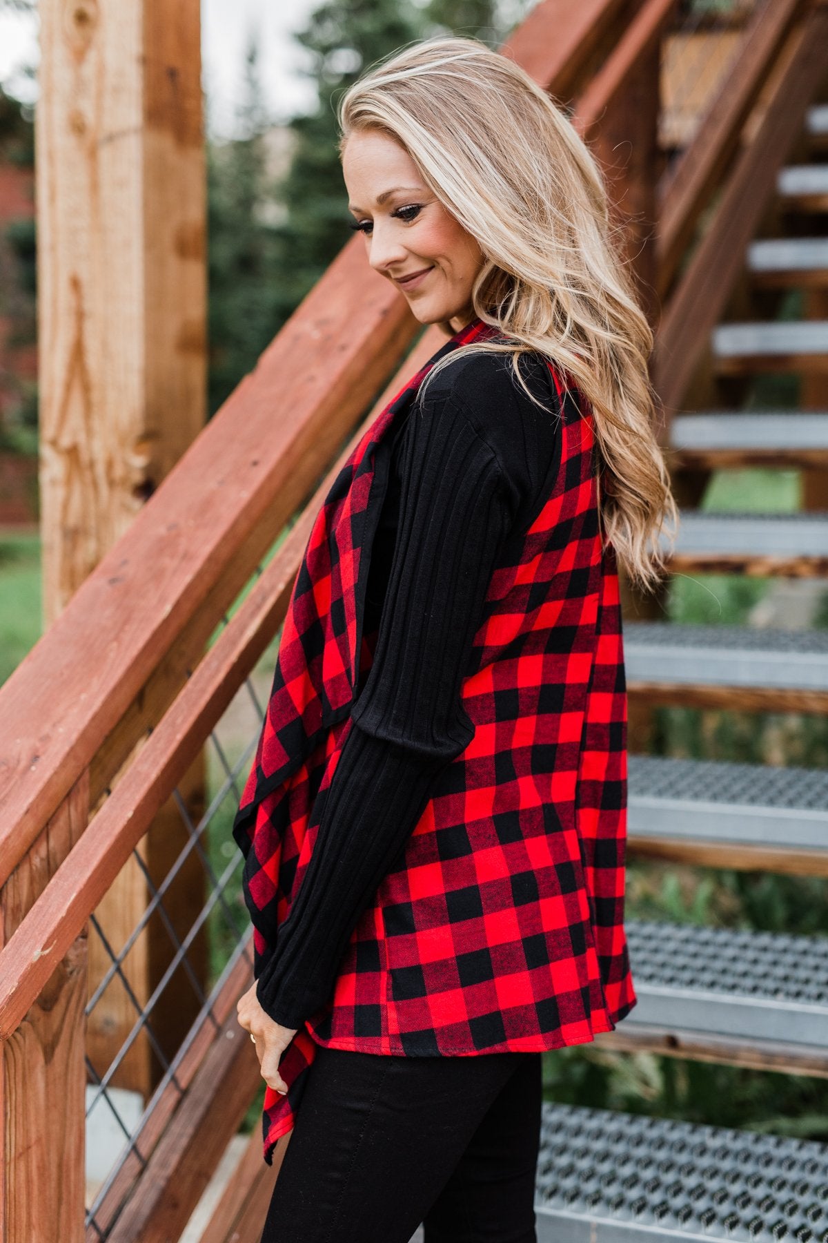 Sounds So Sweet Vest - Buffalo Plaid