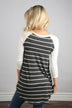 Essential Stripe Top ~ Grey