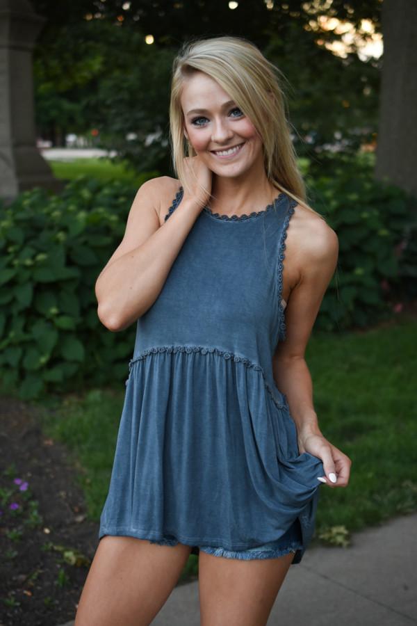 Dark Blue Tank Top