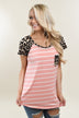 Fierce Leopard Pocket Top ~ Pink