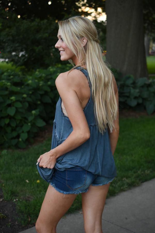Dark Blue Tank Top