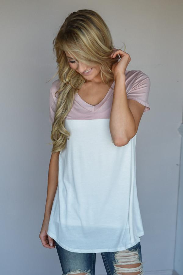 Got a Little Change in My Pocket Top ~ Light Pink
