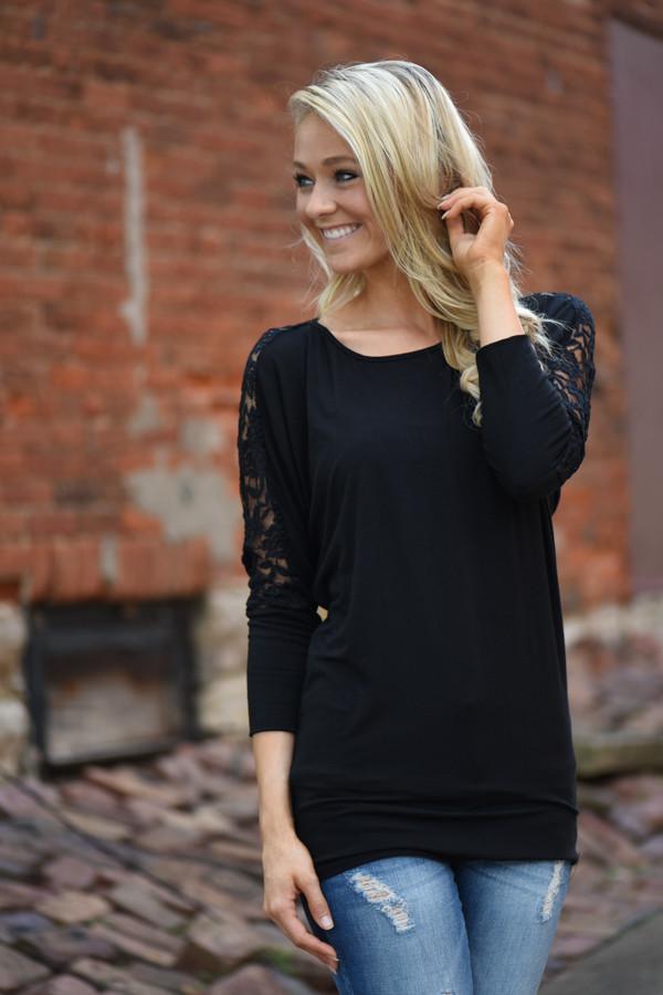 America's Sweetheart Lace Top ~ Black