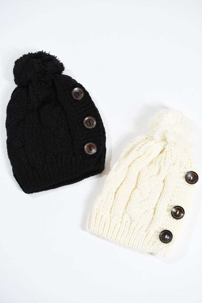3 Button Beanies