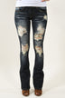 Machine Jeans - Dark Distressed Jeans