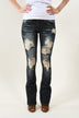 Machine Jeans - Dark Distressed Jeans