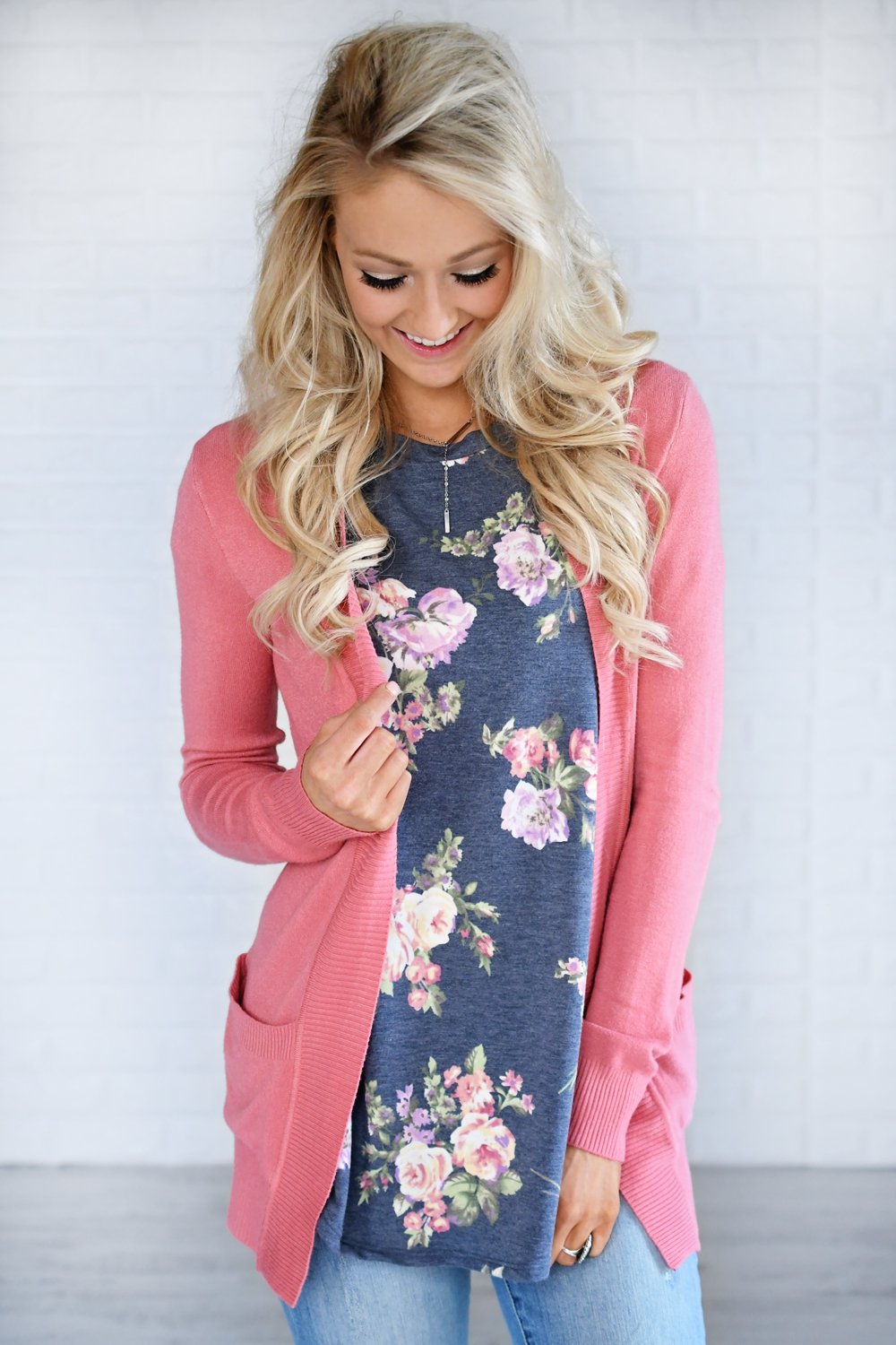 The Fundamental Cardigan ~ Deep Blush