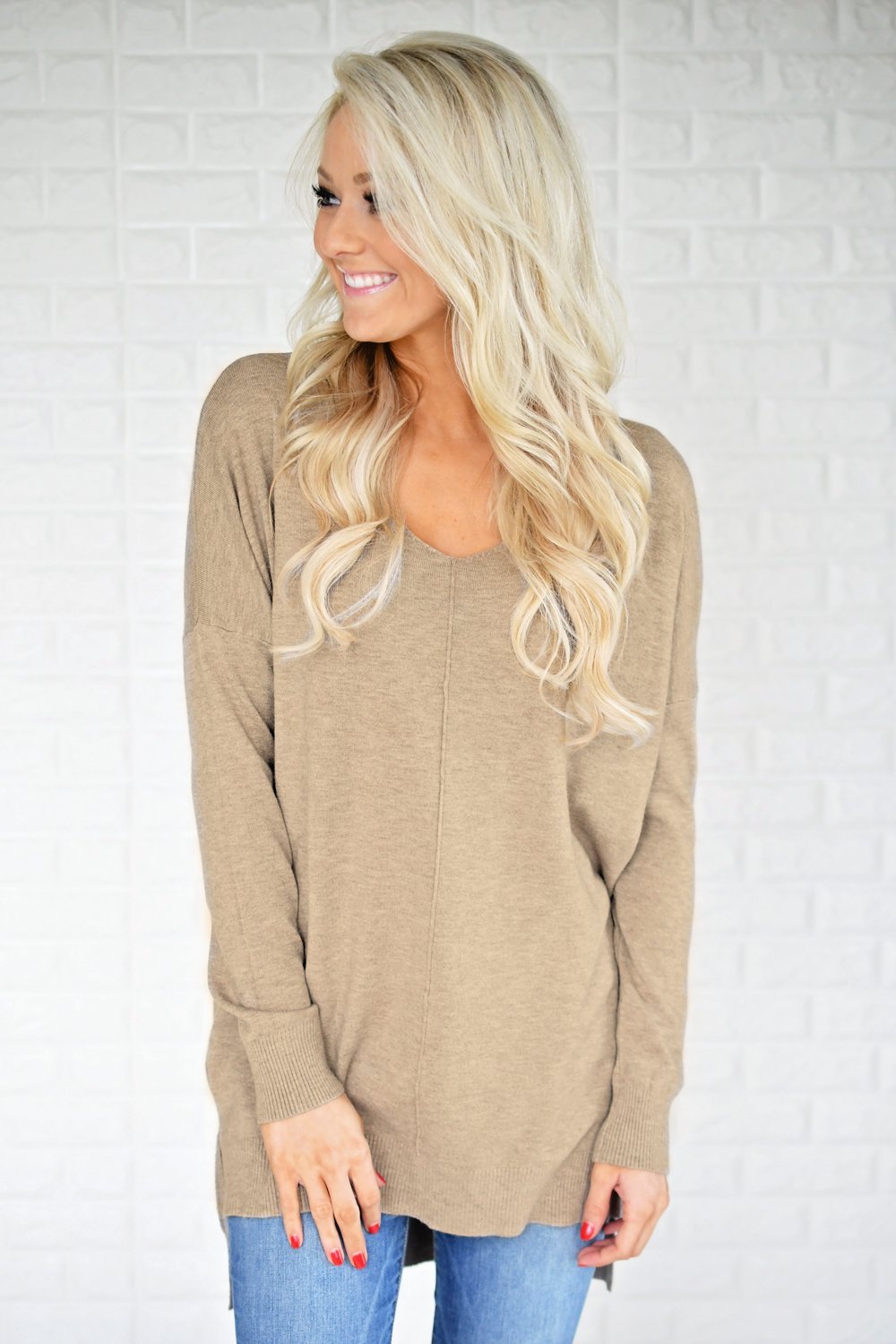 Hold On To Me Sweater ~ Mocha