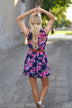 Sleeveless Floral Dress