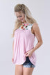Take a Hint Floral & Striped Tank Top