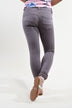 Purple Grey Moto Pants