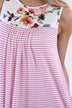 Take a Hint Floral & Striped Tank Top