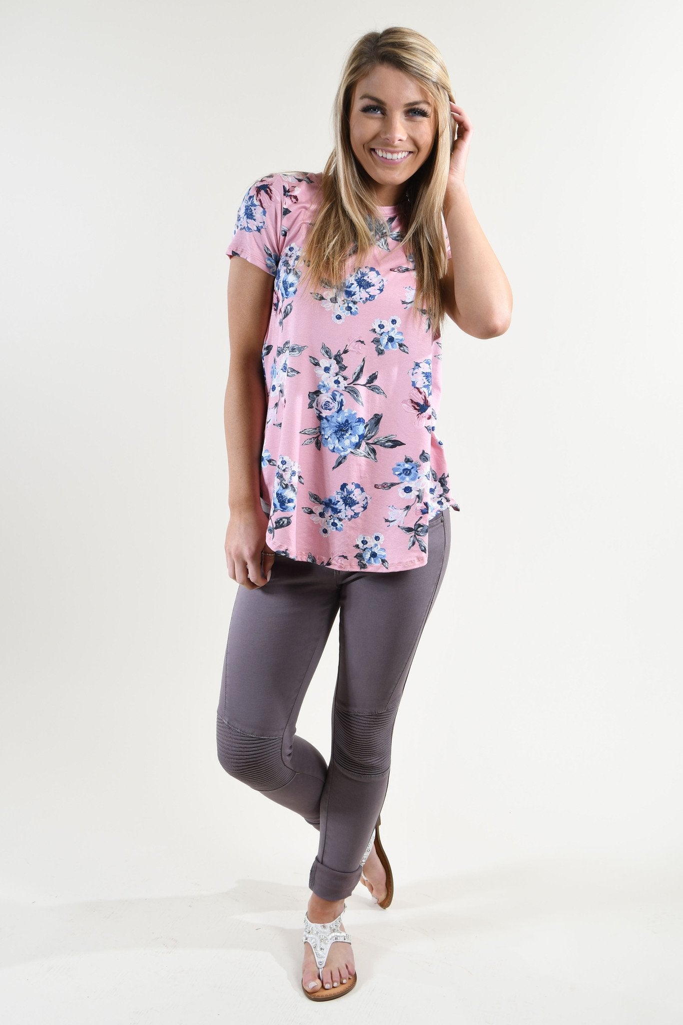 Lost in You Pink Floral Top