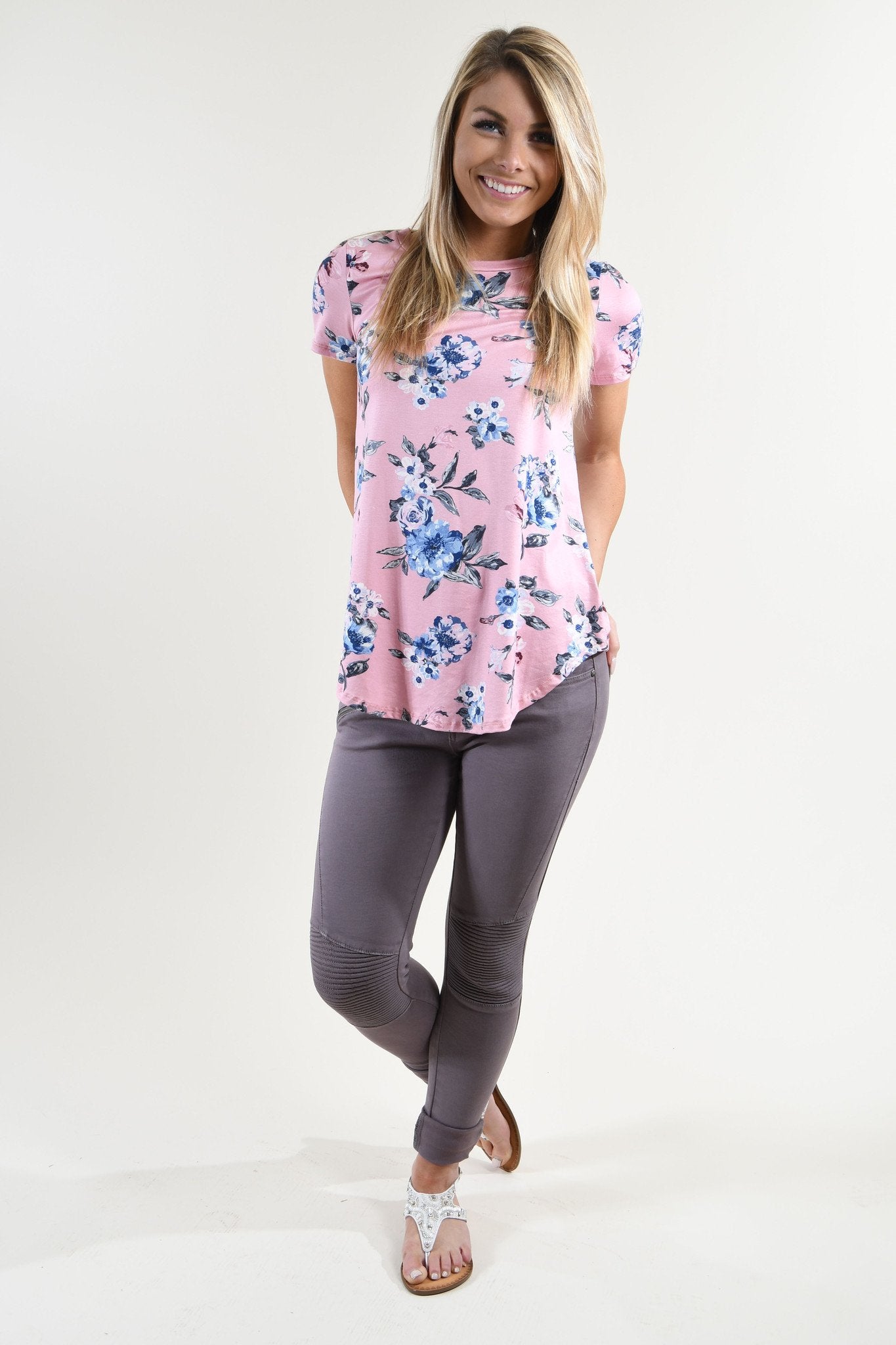 Lost in You Pink Floral Top