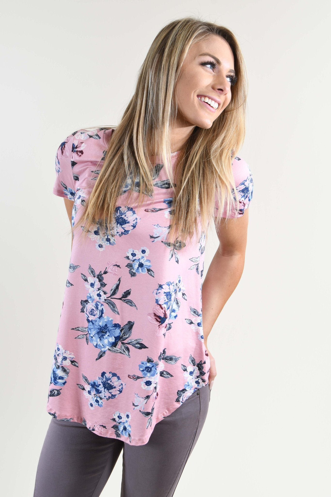 Lost in You Pink Floral Top