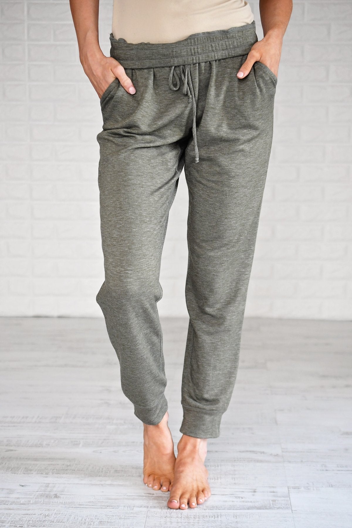 Coziest Joggers Ever ~ Olive