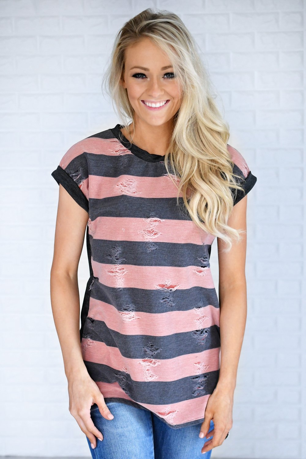 Love and Stripes Top
