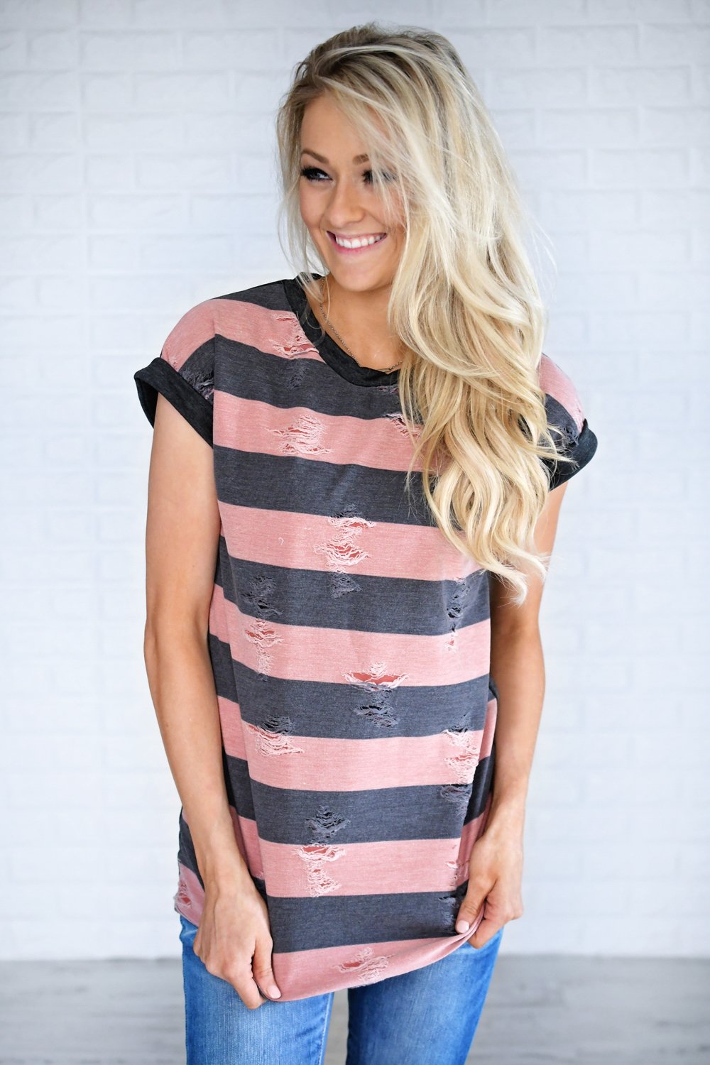 Love and Stripes Top