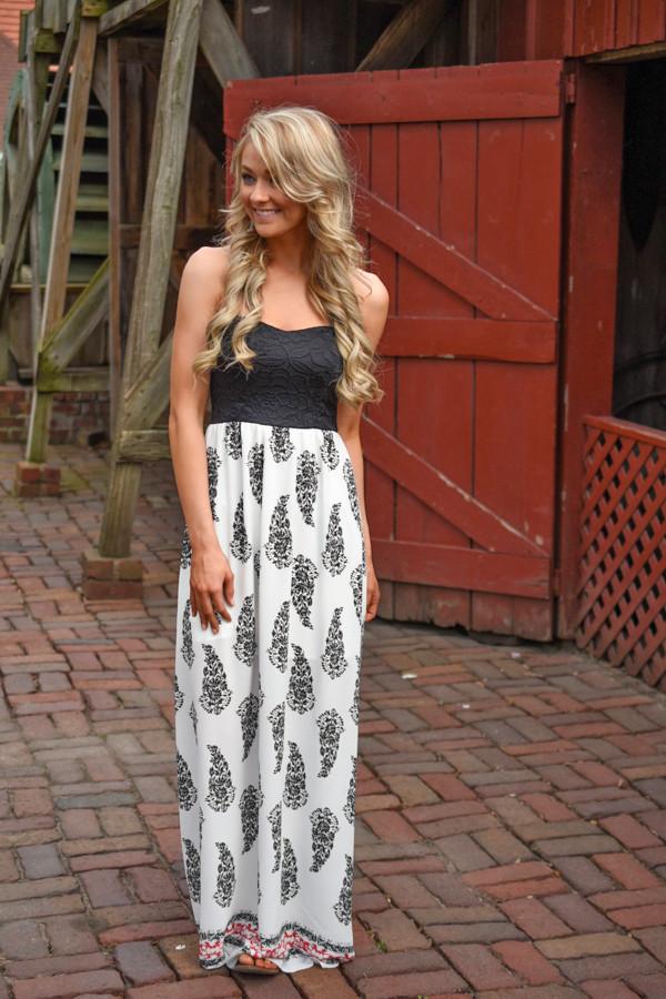 Black Feather Maxi