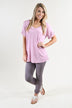 Light Purple Essential V-Neck Top
