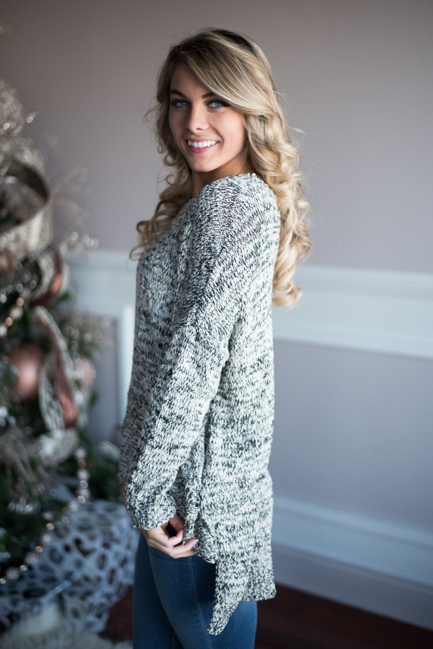 Black Speckled Sweater