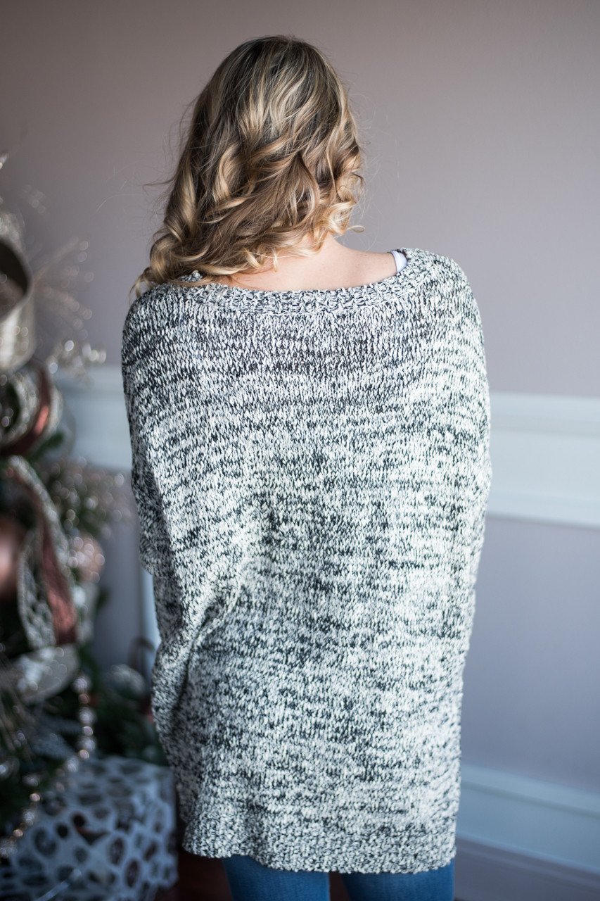 Black Speckled Sweater